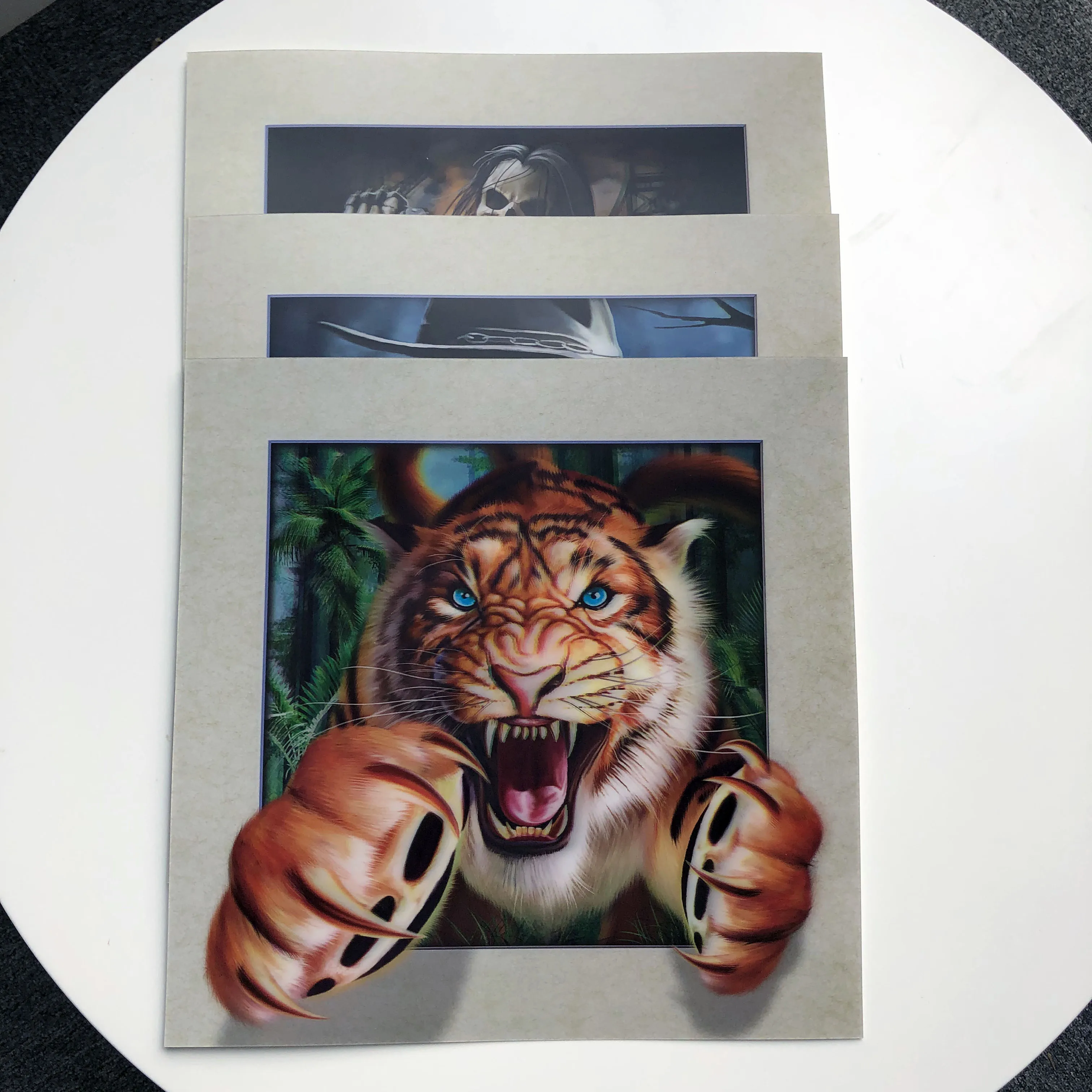 5d lenticular picture of tiger 40x40 3d lenticular poster with frame