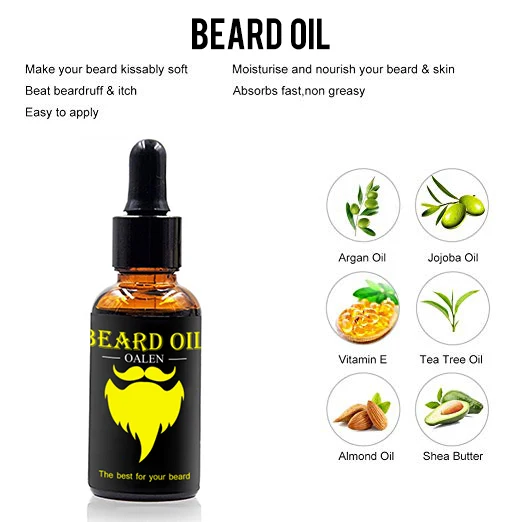 
MSDS Approved Private Label Men Care Products Anti-itch And Beard Growth Organic Beard Oil 