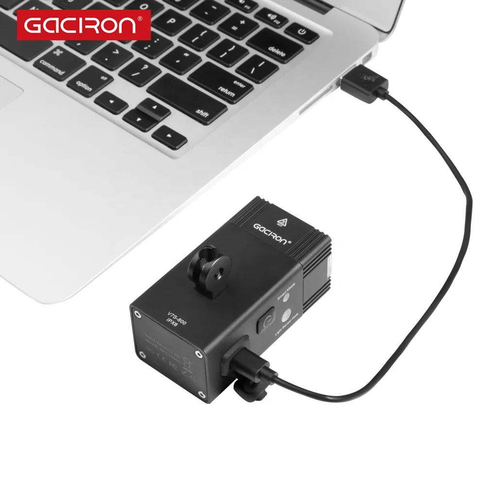 Wholesale Gaciron 6063 Aluminum Alloy  V7S 500 Lumen Cycle Smart Rechargeable Road Bicycle Light Cree LED Mountain Bike Lights