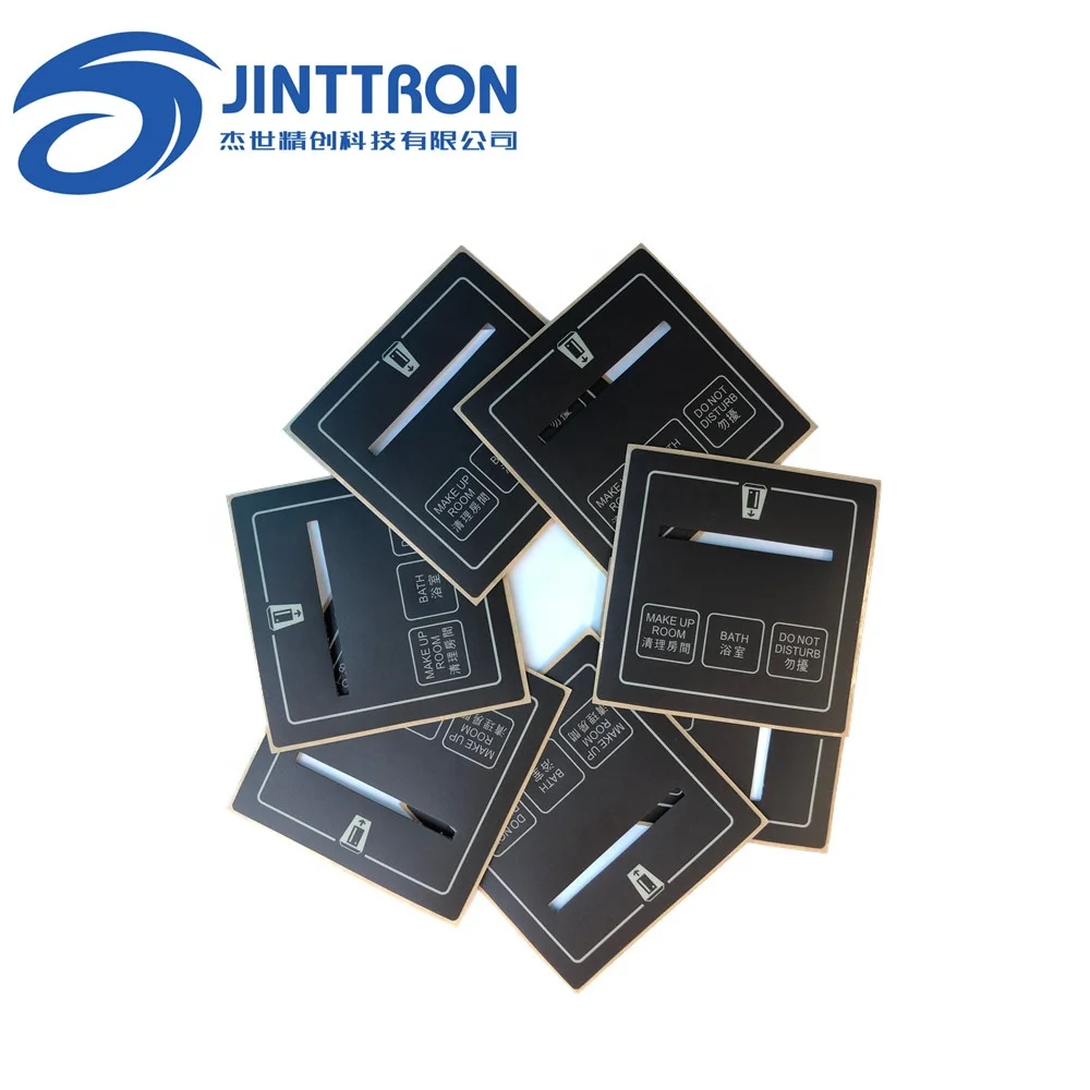 Customized membrane overlay sticker label flat control panel dot printing overlay for dryer washing machine and dehumidifier