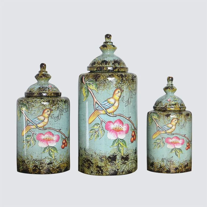 Jingdezhen ceramic jar with new model porcelain vase with flower painting