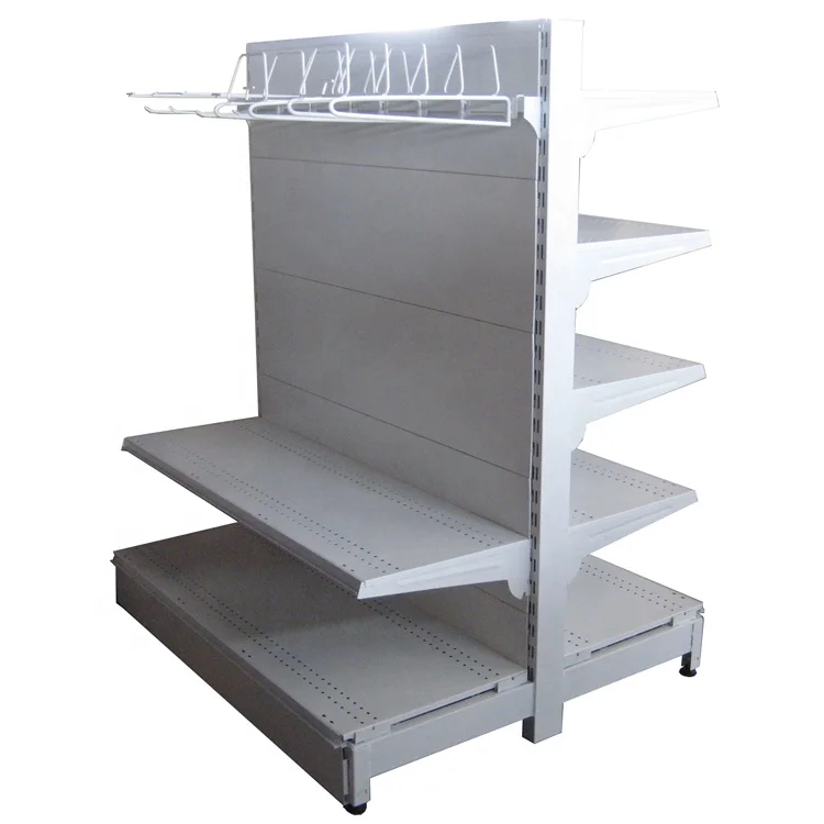 Wholesale Double Sided Supermarket Shelves Metal Supermarket Shelves Rack Gondola