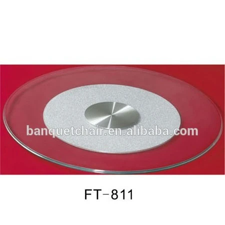 
Wholesale banquet table round tempered glass lazy susan with high quality 