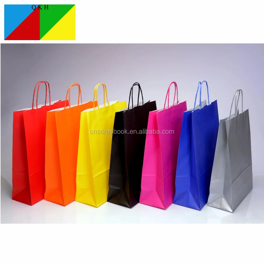 Color Bag Shopping Bag With Handles Heavy Duty DIY gift
