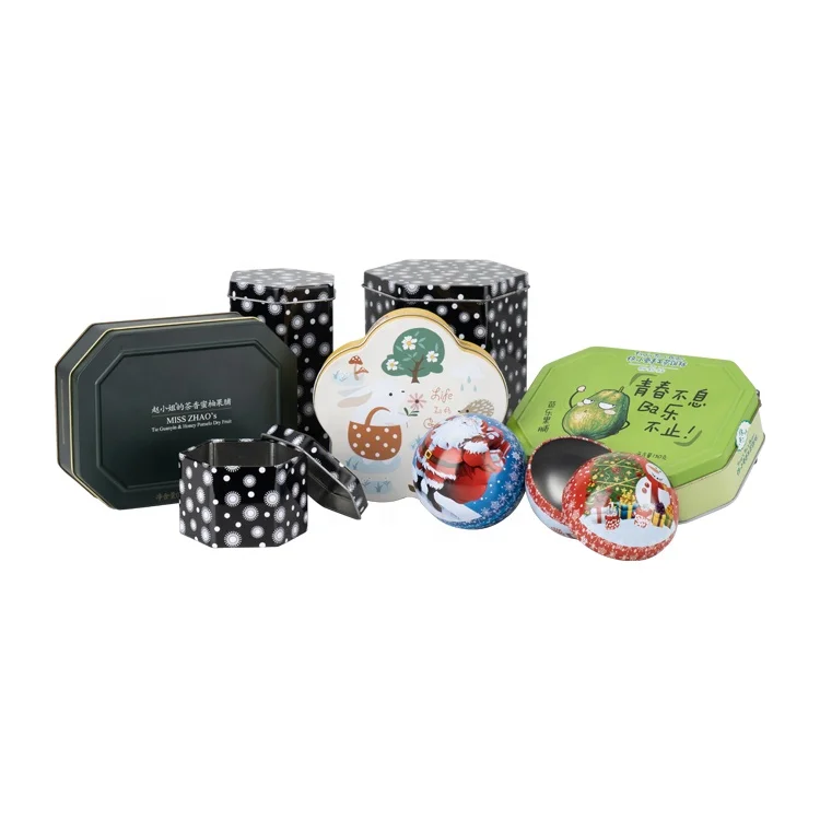
Wholesale Food Grade Custom Printed Hexagonal Tin Box Manufacturer 
