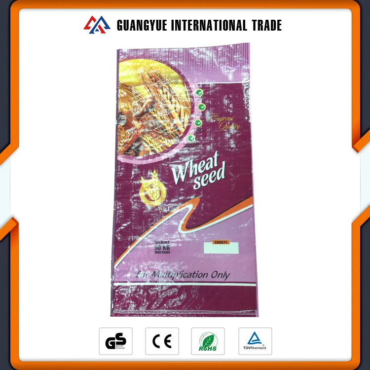Guangyue Китай Рынок Сплетенные Ламинированные Сельскохозяйственных Семян Пшеницы Упаковки В Мешки