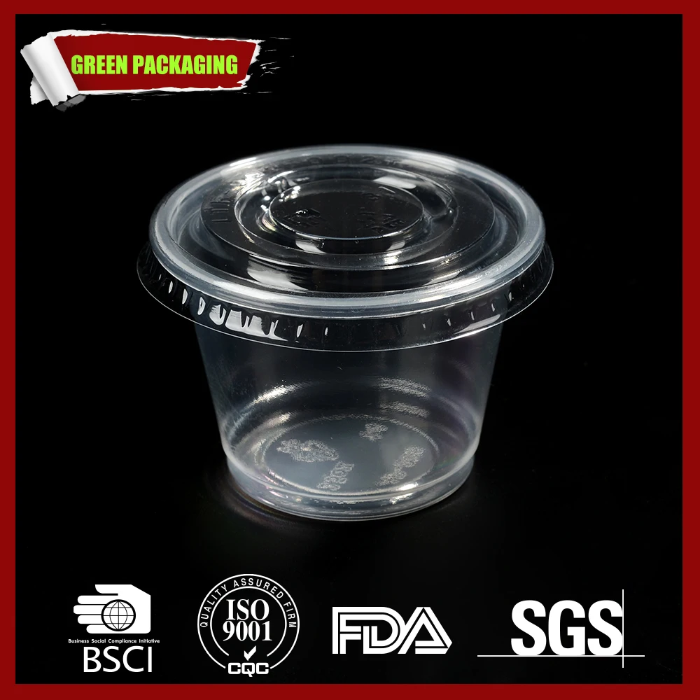 100ml clear portion cup/ small clear plastic cup/ 3.25oz clear disposable pet portion cup