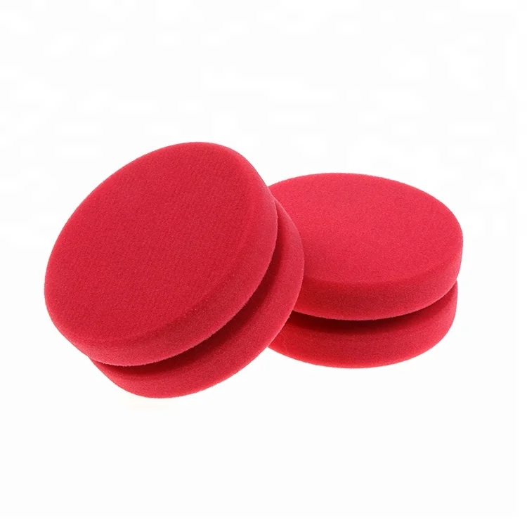 Губки-аппликаторы для шин, красные круглые