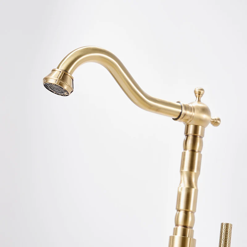 Luxury Vintage Style Antique Faucet Basin Faucet Antique Bronze Kitchen Antique Brass Ceramic Contemporary Fapully Europe CN;ZHE