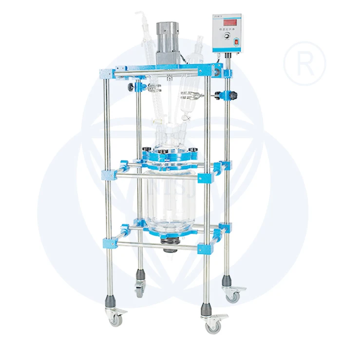 20l pilot borosilicate 3.3 chemical glass reactor