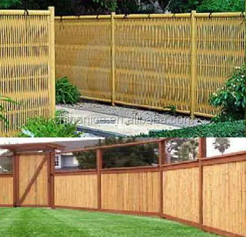 waterproof synthetic bamboo fence for garden
