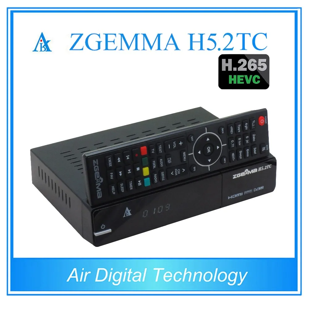 H.265/HEVC Decoding Box ZGEMMA H5.2TC FTA BCM73625 Linux OS Enigma2 Satelite/Combo Receiver DVB-S2+2*DVB-T2/C Dual Tuners