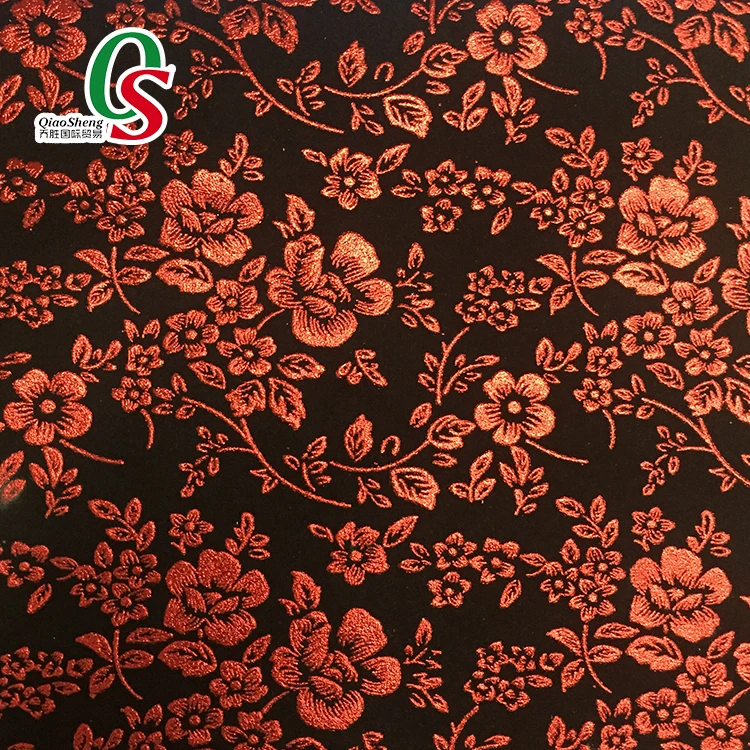 Fiber flocking velvet fabric for shoes,dress,garment