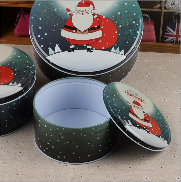 Wholesale Metal Cookie Box Tin Candy Box For Christmas Gifts