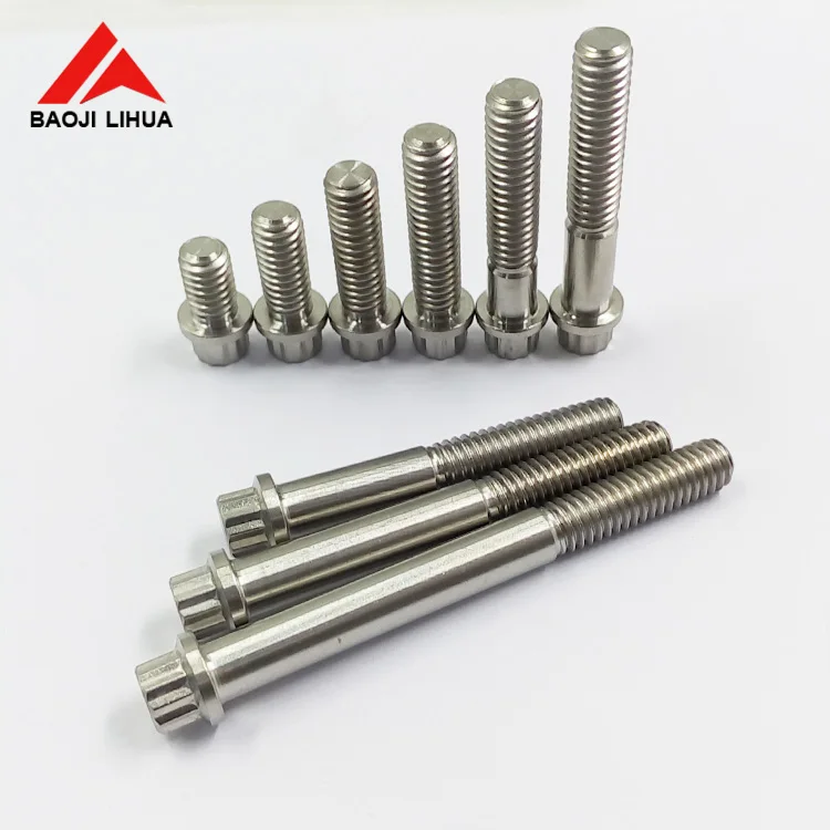 TI6Al4v GR5  M7 Titanium 12 point Flange Head Split Rim Bolt & nut for rim wheel
