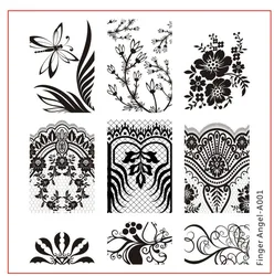 Square Nail Art Stamp Image DIY 6x6cm Nail Stamp Plates