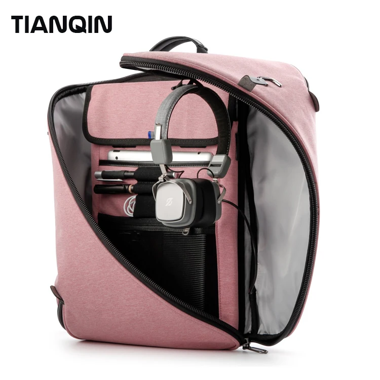 Business Slim Laptop Backpack Usb Charing Port Multipurpose Daypack Shoulder Rucksack