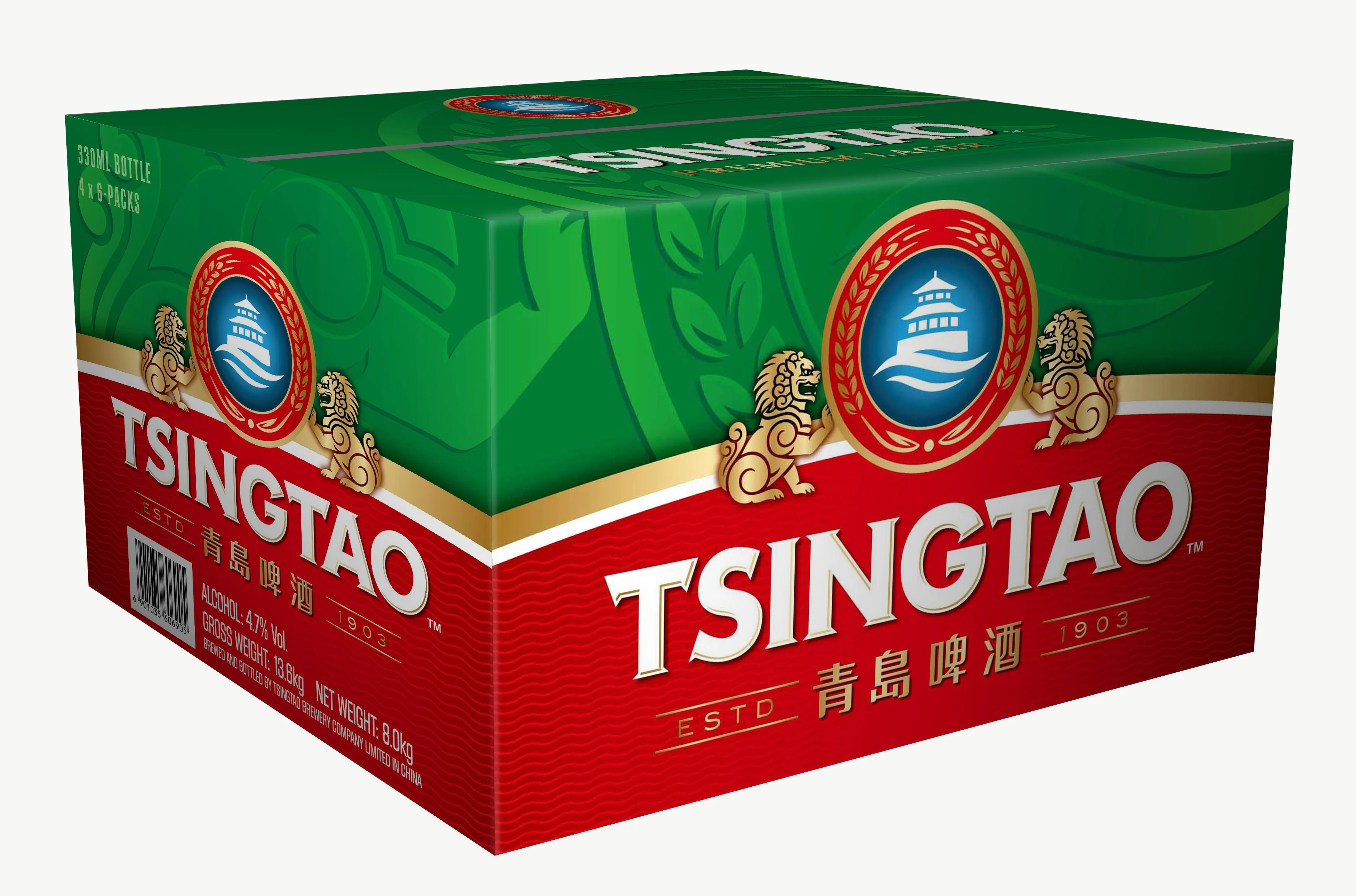 Tsingtao Classic 330ml*6 Pack bottle