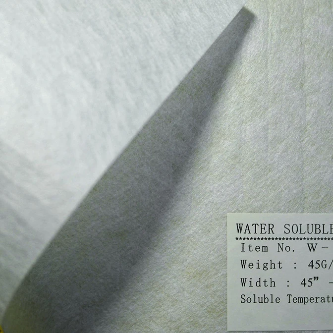 Cheap Chinese Wholesale pva nonwoven fabric hot water soluble paper chemical lace