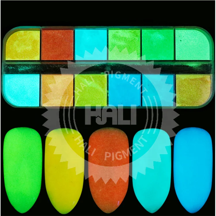 Hali 1kg Phosphor Luminous Pigment Glow In Dark Powder Luminescent Powder For Painting Coating Decorations
