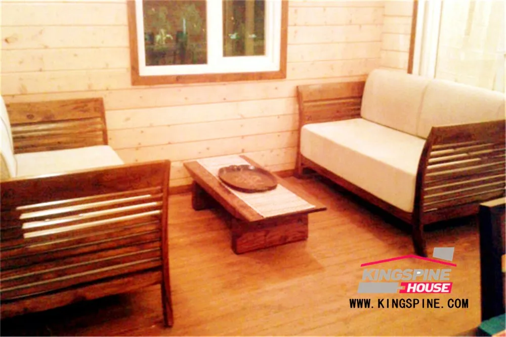 
Prefabricated Solid Wooden Log House High Quality Cottage Made in China KPL-012 