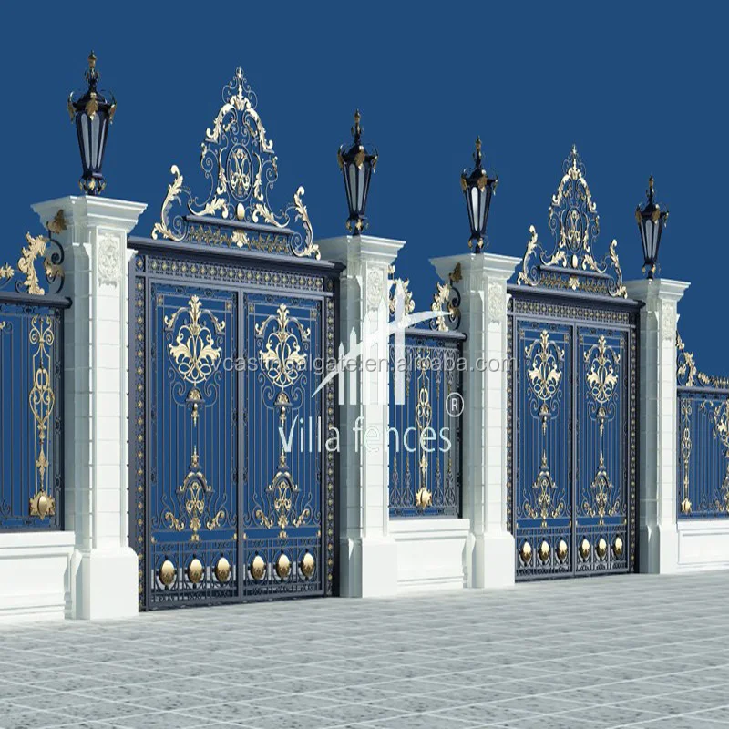 Индийский дом, Прочные Литые алюминиевые главные ворота