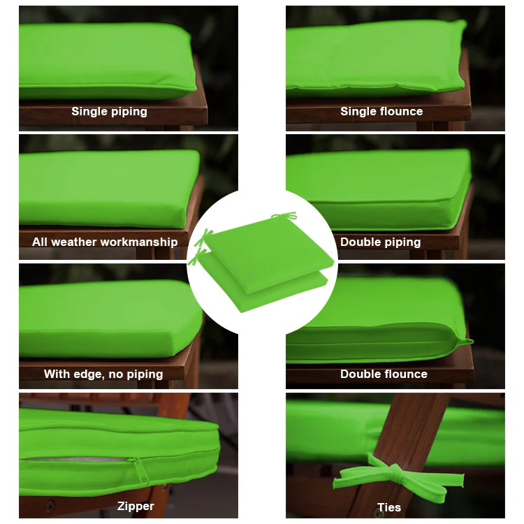 Outdoor and indoor bench cushion chair cushions