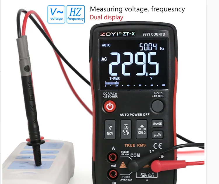ZOYI ZTX Digital Multimeter 9999 Count Handheld good sales True RMS Multi Meter