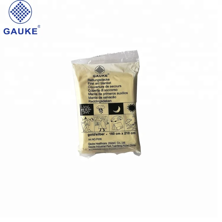 First aid blanket aluminum emergency blanket survival blanket
