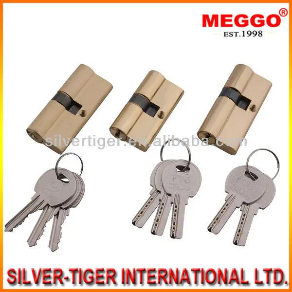 
MEGGO 70mm glass door lock cylinder with double open 
