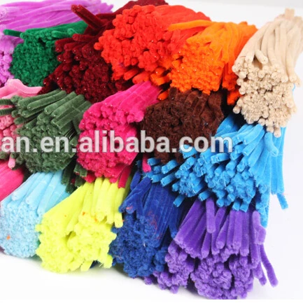 DIY pipe cleaner chenille stem jumbo loopy