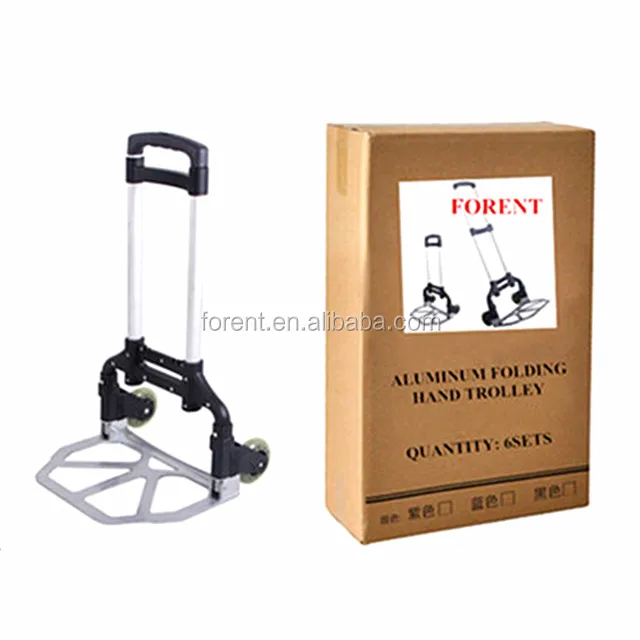 
hot sale aluminum folding heavy duty foldable 2 wheels hand trolley 