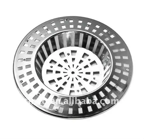 
chrome plastic drain sink sieve strainer 