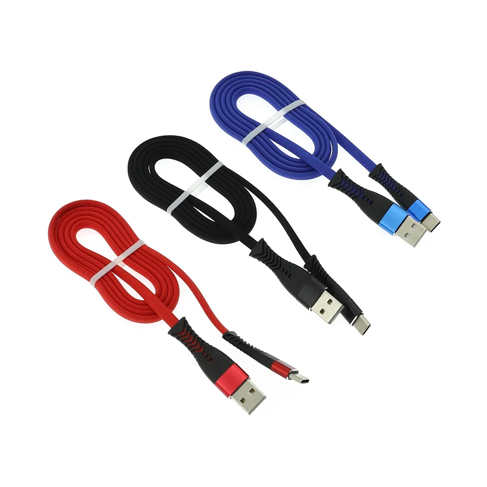 
2019 New arrival fish bone 2.4A micro usb cable with both charging and data for Android mobiles 