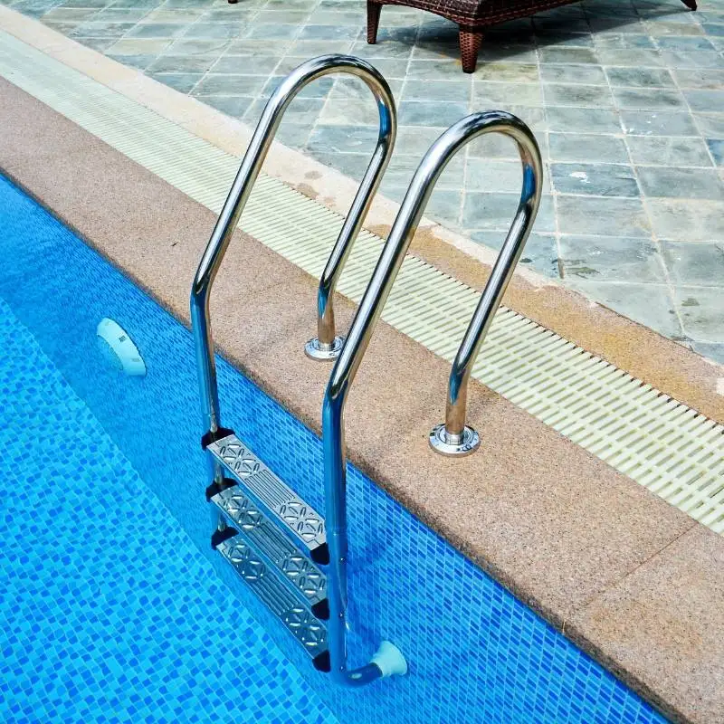 Durable 3 Steps ladder Pool Ladder Stainless Steel Swimming Pool Handrail