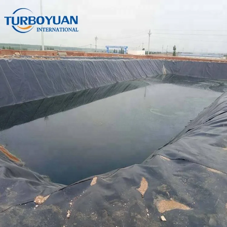 Полиэтилен пищевого класса HDPE геомембрана для мембранных водоемов аквакультуры 20 мил