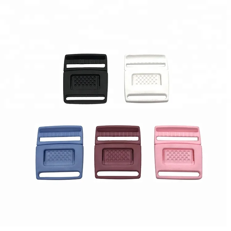 Wholesale Small Safety Bag Parts Accessories Plastic Insert Strap Customized Plastic Belt Buckle Cam Buckle