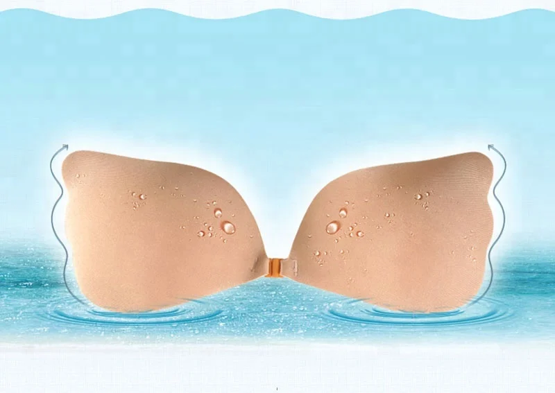 silicone bra strapless push up freebra adhesive fabric bra