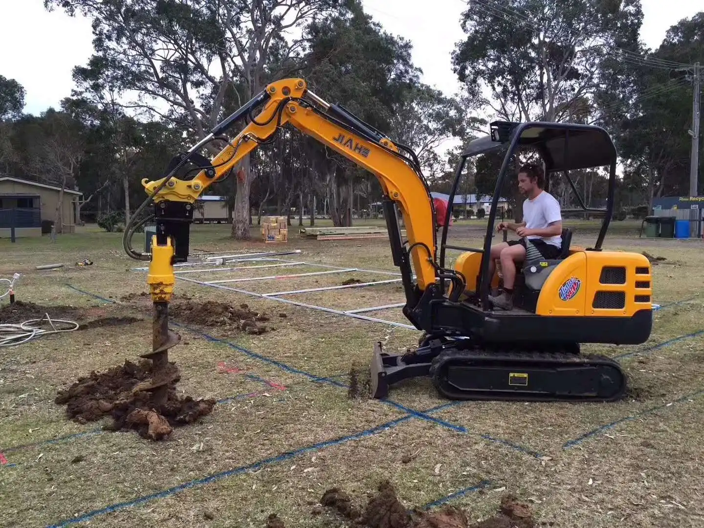 CE/ISO9001 excavator drill auger hydraulic auger earth soil auger pilling machine