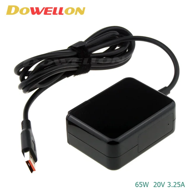 US UK EU EU Wall Plug Laptop Notebook Slim Travel AC Power Adapter Charger 65W 20V 3.25A for Lenovo Yoga 900 700 11 14