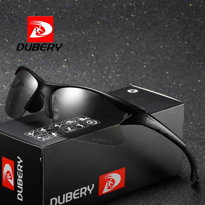 
New Dubery Designer Can Change Color Sports Men Sunglasses 