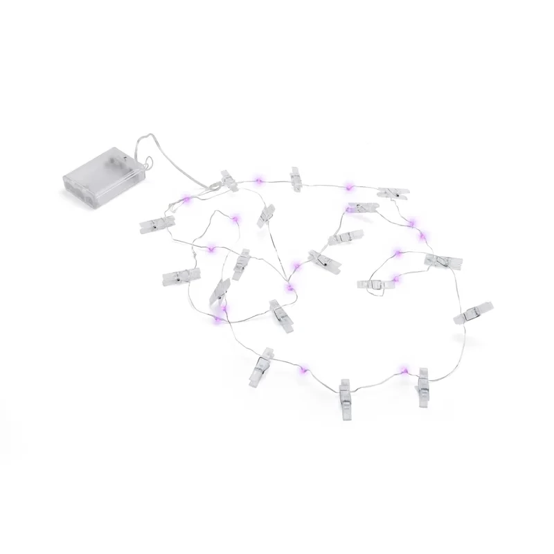 
20 LED Battery Powered Fairy Wire Lights LED Photo Clip String Lights For Bedroom Hanging Photo 