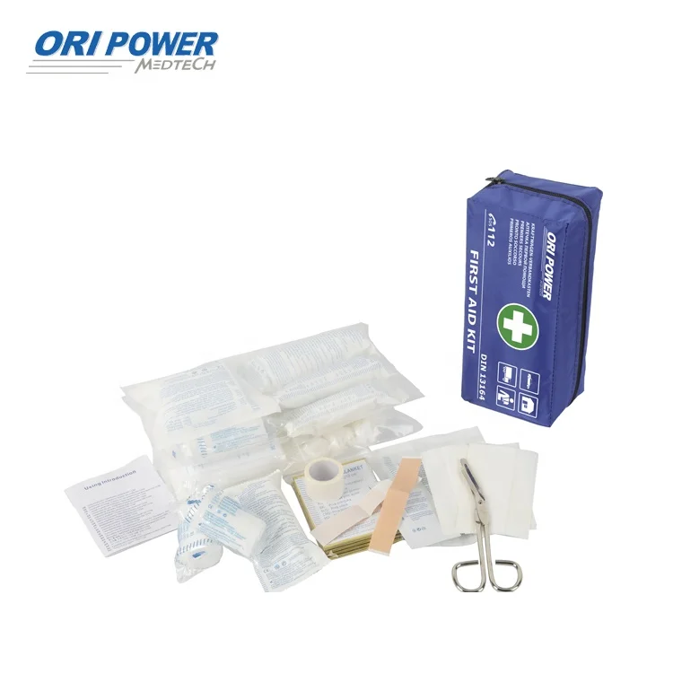
ori-power qualified professional wholesale car emergency kit DIN 13164 travel first aid kit for car 