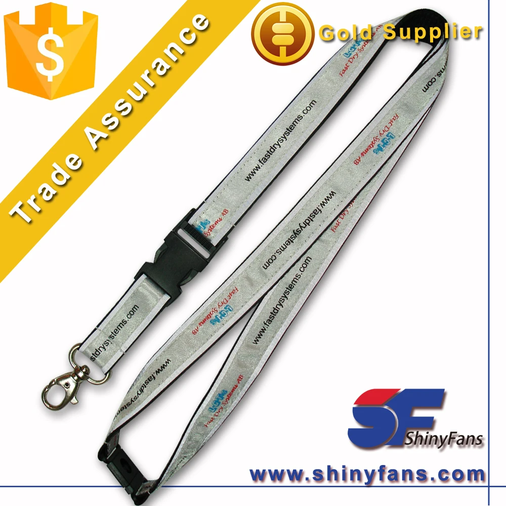 2cm nylon acrylic badge holder adjustable neck lanyard