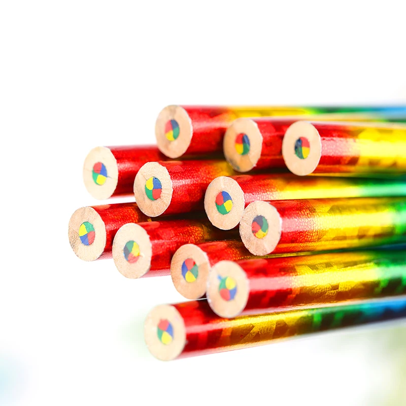 foil rainbow  colored pencil