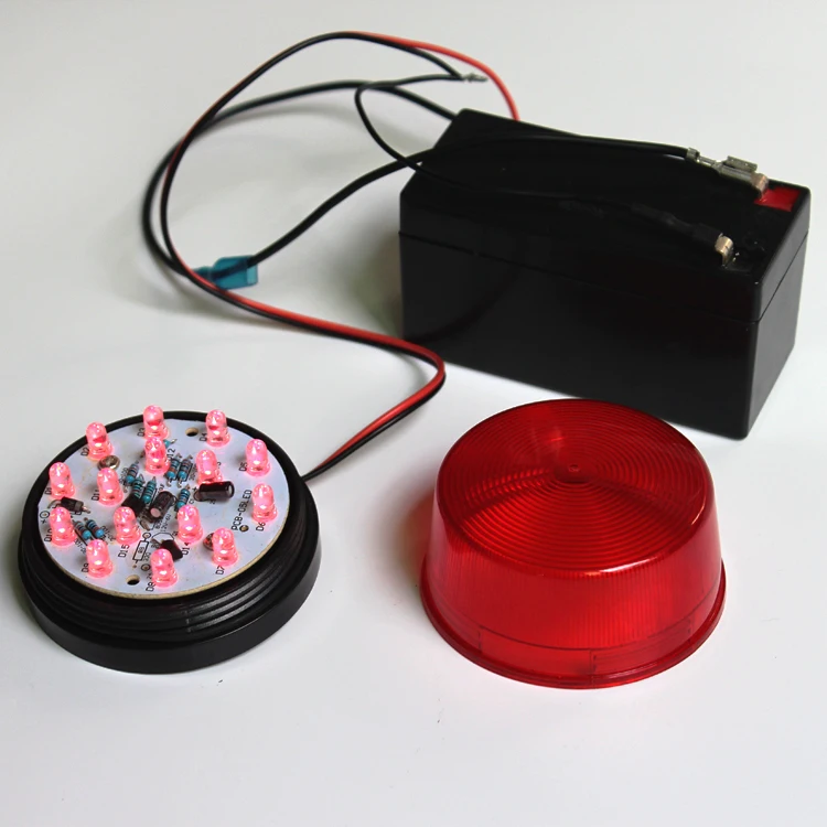 Red Fire Alarm Strobe Light LED Warning Light