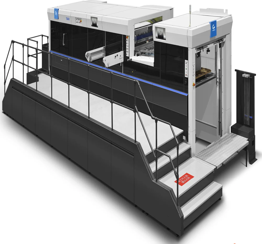 T1060B high speed automatic used paper cup die cutting machine with double cam gripper bar