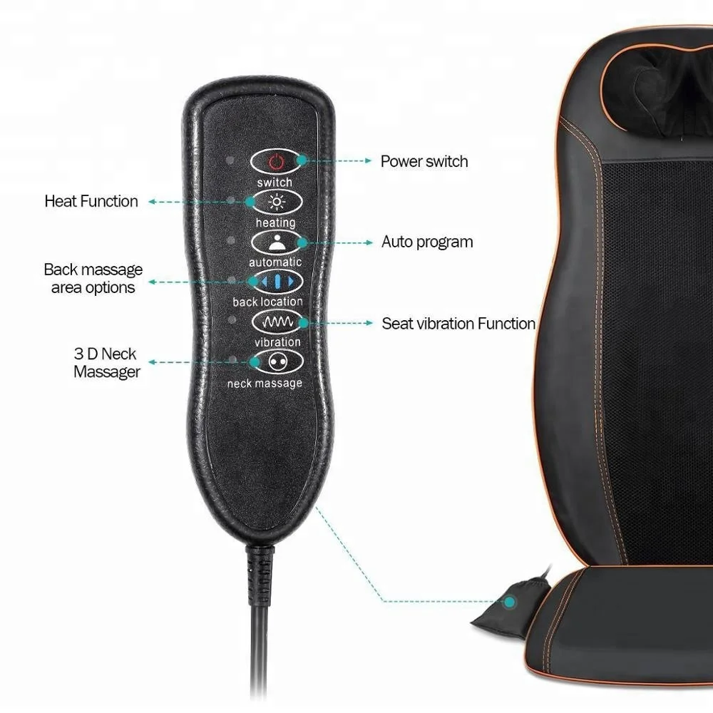 Luyao LY-803A-2 Shiatsu chair massage pad , cushion massaging machine