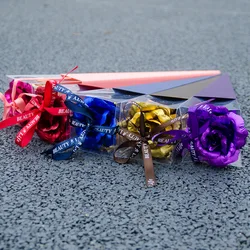 High Quality 24K  Gold Rose Flower Artificial Golden  Valentines Day gift