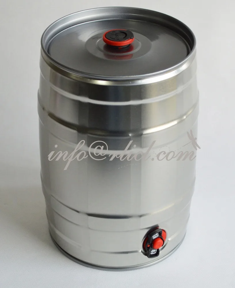 5L Beer Keg with Spigot for Home Brew or mini dispenser Carbon Steel